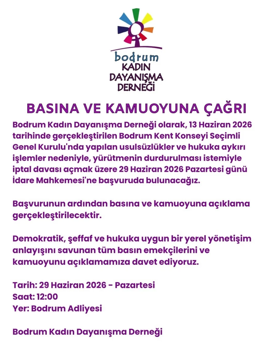 Bodrum Kent Konseyi Seçimleri Yeniden Yargıda: Kadın Dayanışma Derneği İptal Davası Açıyor