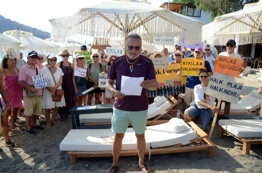 Bodrum sahillerinde “Kıyılar halkındır halkın kalacak” eylemleri Gümüşlük’ten başladı