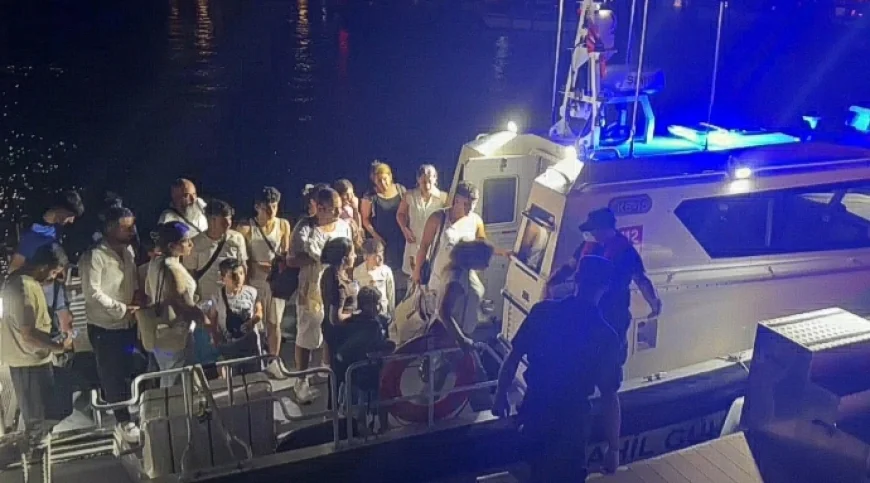 Muğla Açıklarında Göçmen Kaçakçılığı Operasyonu: Yelkenli Teknede 25 Düzensiz Göçmen, 7 Şüpheli Yakalandı