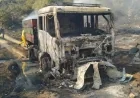 Aydın'daki Orman Yangınında Muğla Orman Bölge Müdürlüğü'ne Ait Arazöz Yandı