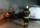 Bodrum'da Park Halindeki Otomobil Alev Alev Yandı, Felaketten Dönüldü