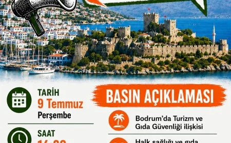 Gıda Mühendisleri Bodrum'da Basın Açıklaması Yapacak