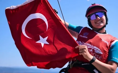 Formula Kite Gençler Avrupa Şampiyonası'nda Akut sporcusu Sorguç gümüş madalya kazandı