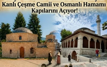 Yanya’da Tarih Yeniden Canlanıyor, 500 yıllık Kanlı Çeşme Camii ve Osmanlı Hamamı Kapılarını Yeniden Açıyor