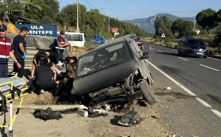 Gökova’da feci kaza, 7 Kişi Yaralandı