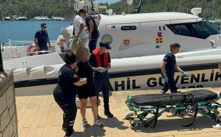  Tur Teknesinde Fenalaşan Yolcu Sahil Güvenlik Tarafından Kurtarıldı