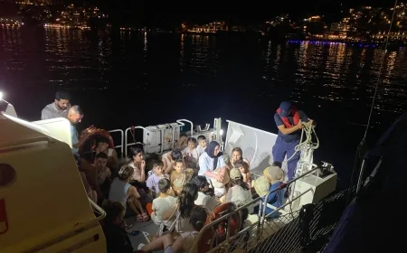 Bodrum Açıklarında Yelkenli Teknede 25 Kaçak Göçmen Yakalandı