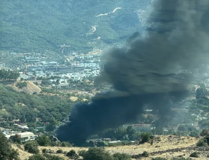 Bodrum'da Bir Yangın Sönmeden Diğeri Başladı: Ortakent'te Korkutan Alevler