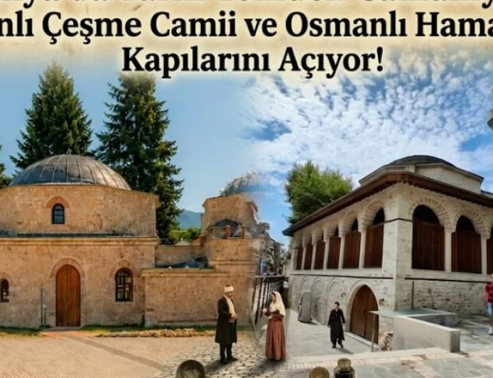 Yanya’da Tarih Yeniden Canlanıyor, 500 yıllık Kanlı Çeşme Camii ve Osmanlı Hamamı Kapılarını Yeniden Açıyor