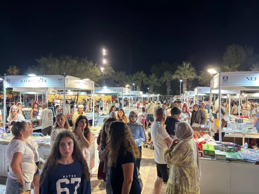 Turgutreis’te kitap fuarına ilgi büyük oldu