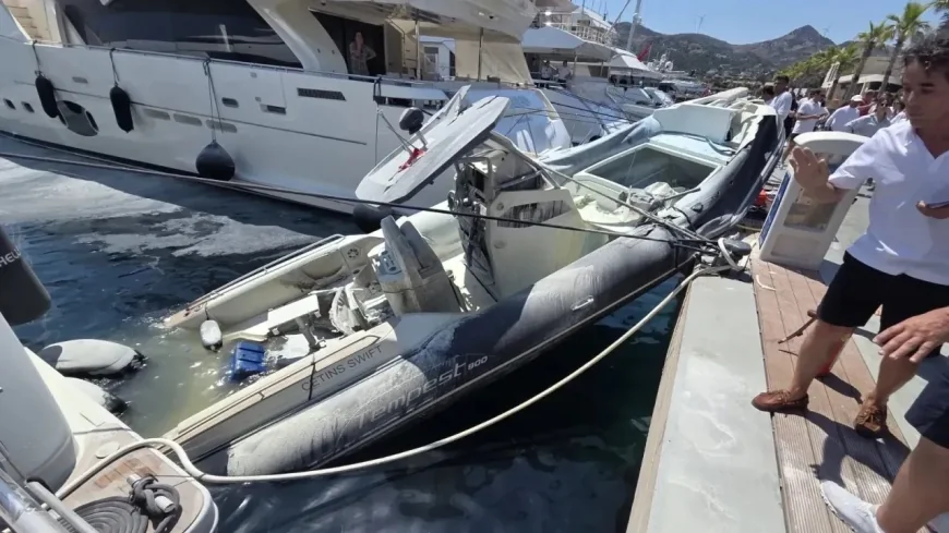 Yalıkavak Marina'da Servis Botunda Patlama: Bir Denizci Yaralandı
