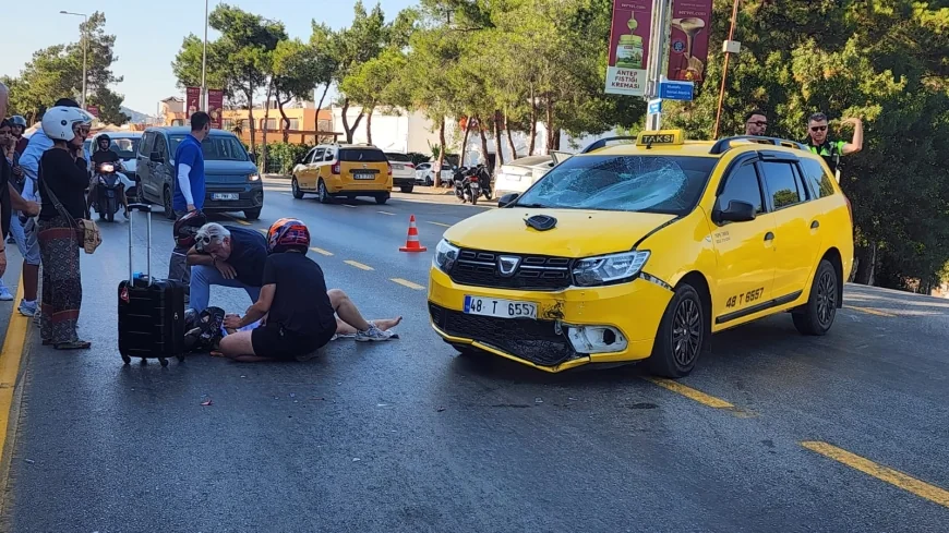 Torba’da Taksi ile Motosiklet Çarpıştı: İki Kişi Yaralandı