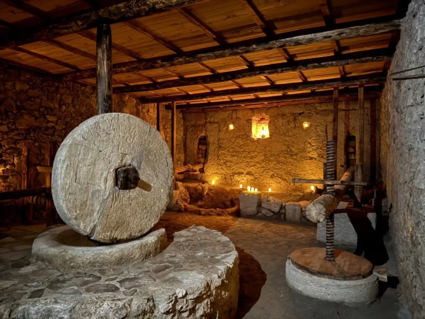 Antik kentteki 1500 yıllık zeytinyağı işliği yaşama döndü