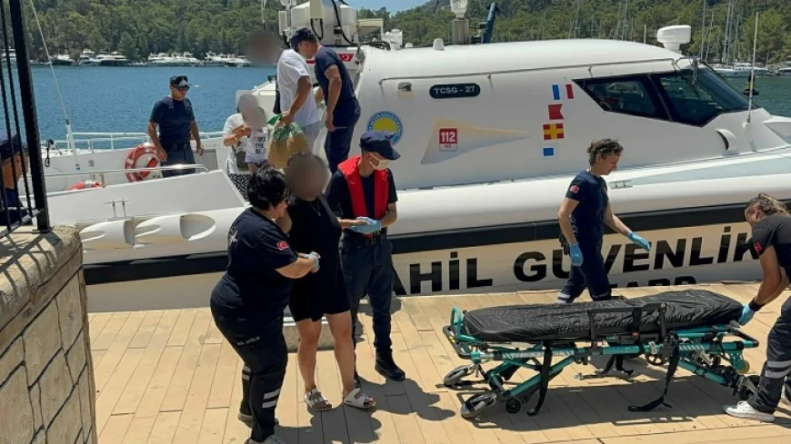  Tur Teknesinde Fenalaşan Yolcu Sahil Güvenlik Tarafından Kurtarıldı