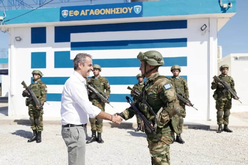 Yunanistan Başbakanı Mitsotakis Bodrum’un karşısındaki adadan konuştu
