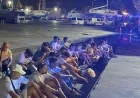 Yurt dışına çıkma hazırlığı yapan 25 göçmen ve 2 kaçakçı marina yakınında  yakalandı