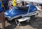 KONTROLDEN ÇIKAN JET SKİ SAHİLE DALDI! ŞEZLONGLARI KIRIP GEÇTİ