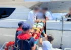 MAVİ YOLCULUKTA YARALANAN TURİSTİ SAHİL GÜVENLİK KURTARDI