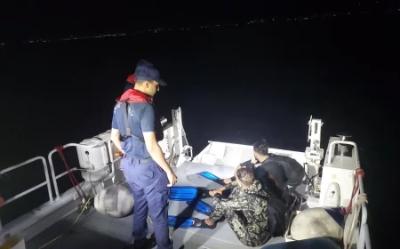 Bodrum'dan Yunan  Adası'na Yüzerek Geçmeye Çalışan 2 Düzensiz Göçmen Yakalandı