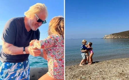 Eski İngiltere Başbakanı Boris Johnson Ege’de tatilin tadını çıkarıyor
