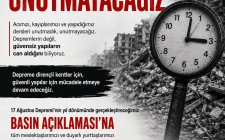 17 AĞUSTOS DEPREMİ’NİN 27. YILINDA BODRUM’DA “UNUTMADIK, UNUTMAYACAĞIZ” ÇAĞRISI