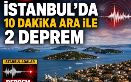 İSTANBUL’DA KORKUTAN DEPREM! ADALAR AÇIKLARINDA PEŞ PEŞE SARSINTILAR