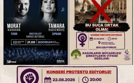 BODRUM’DAKİ LİMAK KONSERİ PROTESTO EDİLECEK