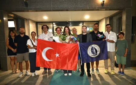 BODRUM’UN DÜNYA ŞAMPİYONU DERİN BARTAN EVİNE DÖNDÜ