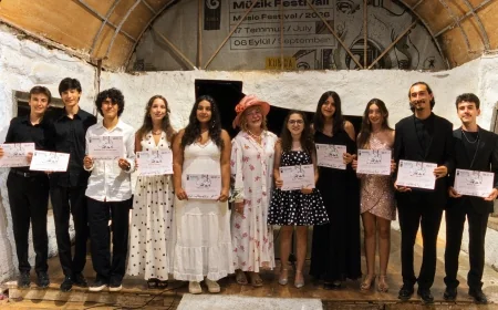 Gümüşlük festivalinde genç piyanistler hayran bıraktı