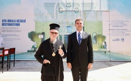 Patrik Bartholomeos, Bodrum ‘daki Aya  Nikola Kilisesi’ni ziyaret etti   