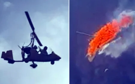 KORKUNÇ HAVA ARACI FACİASI: JİROPLAN TELEFERİK KABLOLARINA ÇARPIP ALEV ALDI, 2 KİŞİ ÖLDÜ