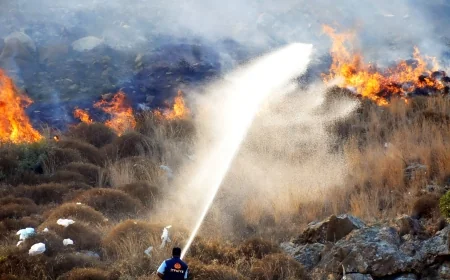 BODRUM AKYARLAR’DA KORKUTAN YANGIN! ALEVLER EVLERİ TEHDİT ETTİ