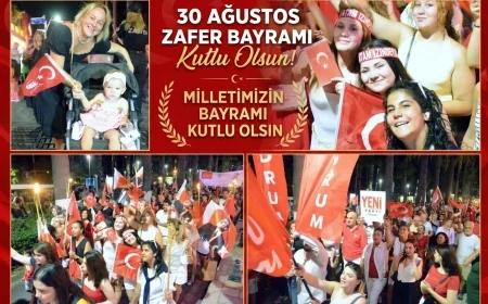 BODRUM’DA ZAFER BAYRAMI COŞKUSU! CADDE VE SOKAKLARA SIĞMADILAR