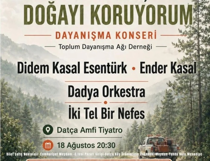 DATÇA, AFETLERE KARŞI DAYANIŞMAYLA GÜÇLENİYOR  Datça’nın yanan ormanları Bodrumlu sanatçıların desteği ve dayanışma ile yeşerecek