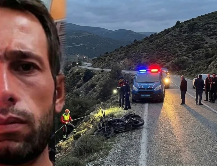  MOTOSİKLETİ İLE UÇURUMA YUVARLANAN İŞÇİ YAŞAMINI YİTİRDİ