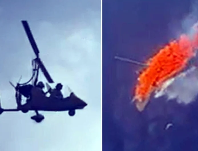 KORKUNÇ HAVA ARACI FACİASI: JİROPLAN TELEFERİK KABLOLARINA ÇARPIP ALEV ALDI, 2 KİŞİ ÖLDÜ