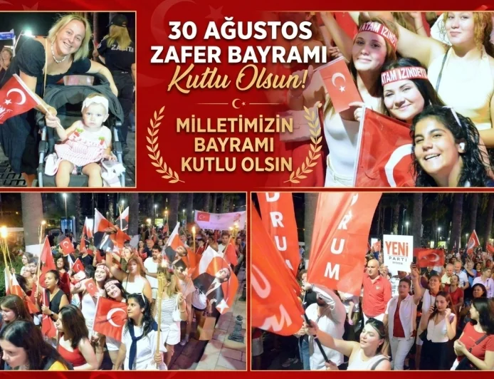 BODRUM’DA ZAFER BAYRAMI COŞKUSU! CADDE VE SOKAKLARA SIĞMADILAR