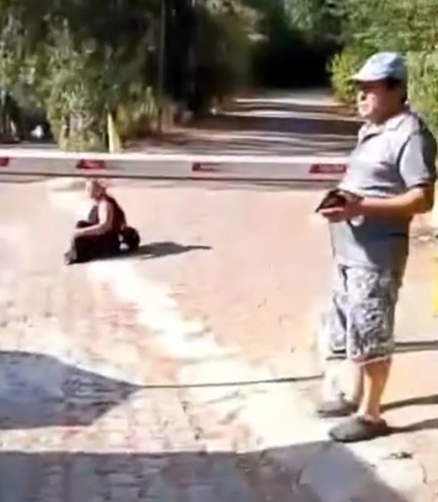 ENGELLİ VATANDAŞA OTOPARK KABUSU..ENGELLİ VATANDAŞI 40 DERECE SICAKTA SÜRÜNDÜRDÜLER