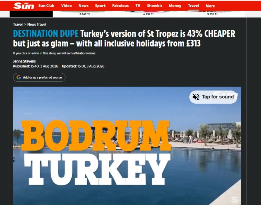   İngilizlerin gözde tatil merkezi bu yıl ne st Tropez ne Mikonos, Bodrum ve Marmaris