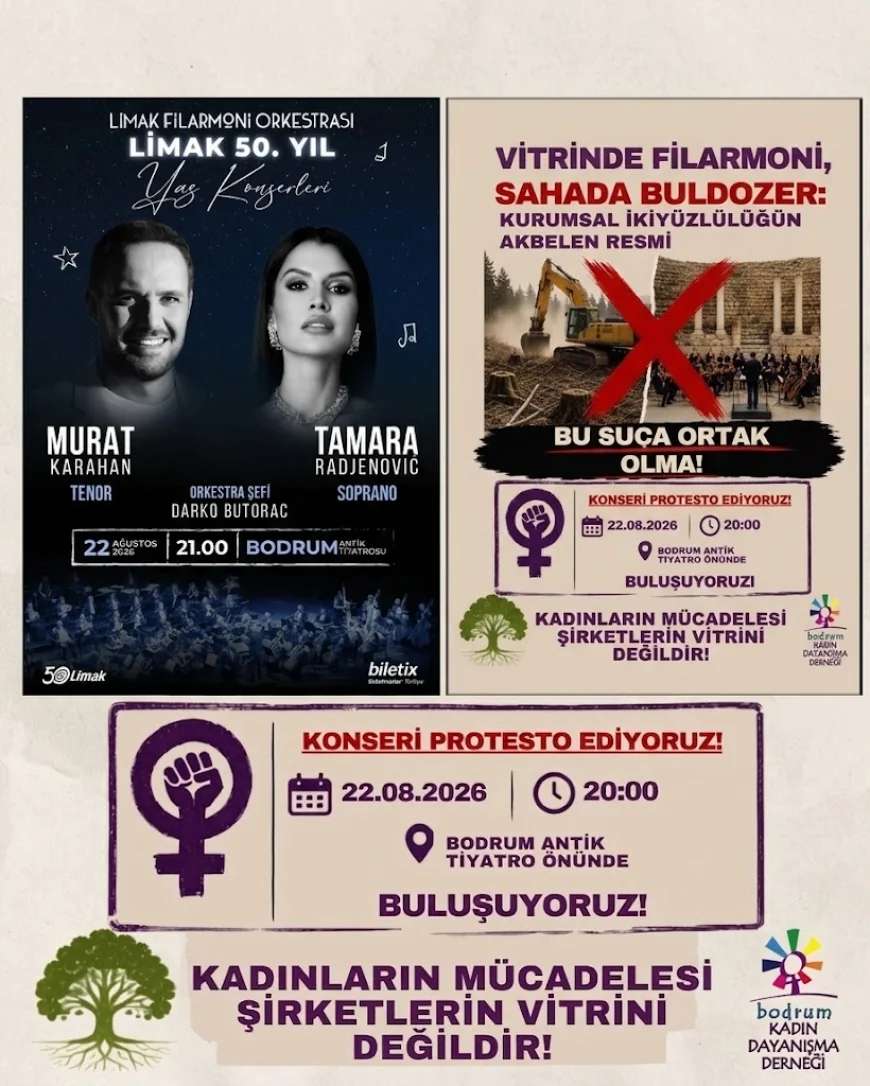 BODRUM’DAKİ LİMAK KONSERİ PROTESTO EDİLECEK