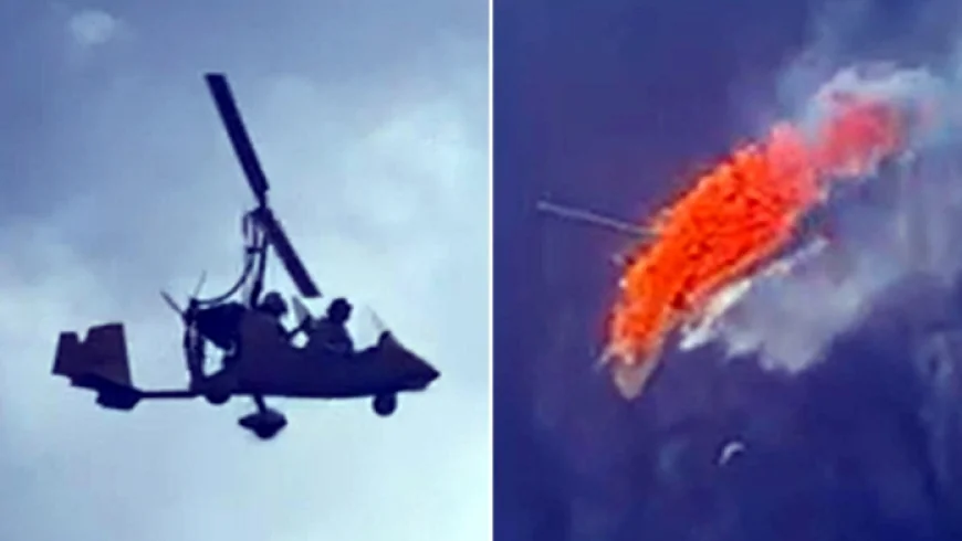 KORKUNÇ HAVA ARACI FACİASI: JİROPLAN TELEFERİK KABLOLARINA ÇARPIP ALEV ALDI, 2 KİŞİ ÖLDÜ