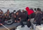 BODRUM AÇIKLARINDA Kİ LASTİK BOTTA 54 DÜZENSİZ GÖÇMEN YAKALANDI