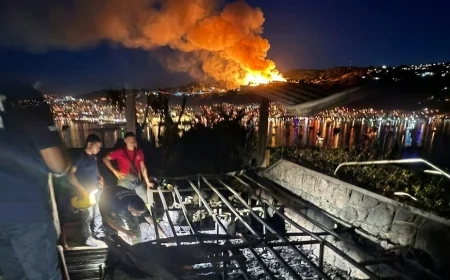 BODRUM’DA GECE YARISI VİLLA YANGINI! EV KULLANILAMAZ HALE GELDİ