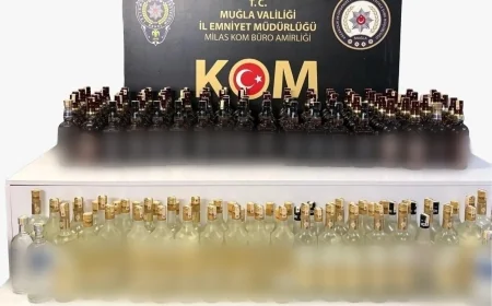 ARAÇTA KAÇAK İÇKİ OPERASYONU: 154 ŞİŞE ELE GEÇİRİLDİ