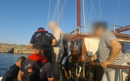 Mavi yolculukta yaralananları sahil güvenlik kurtardı
