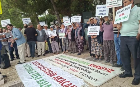 MUĞLA’DA ÇİMENTO FABRİKASINA KARŞI ADALET NÖBETİ SÜRÜYOR