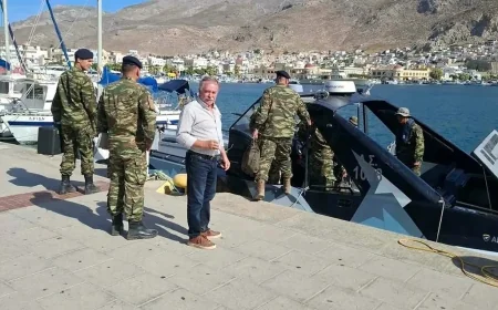 YUNANİSTAN BODRUM’UN DİBİNDEKİ ADAYA ASKER YERLEŞTİRDİ, ŞİMDİ ASKERİ HELİKOPTER PİSTİ YAPIYOR