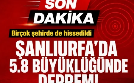 GÜNEYDOĞU’DA KORKUTAN DEPREM: 5.8