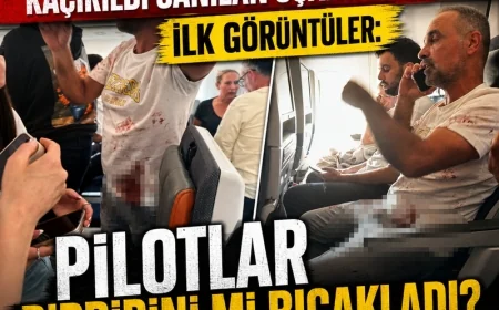 KAÇIRILDI SANILAN UÇAKTA DEHŞET! PİLOTLAR BİRBİRİNE GİRDİ, BİR PİLOT BIÇAKLANDI İDDİASI