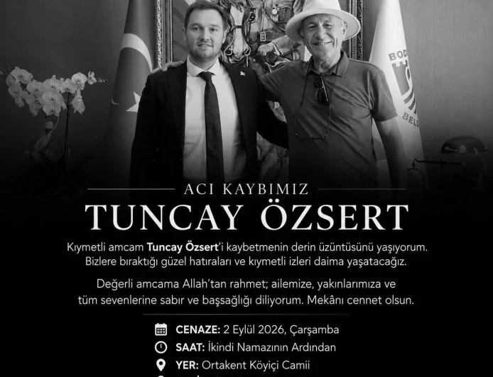 Bodrum’un değerleri bir bir gidiyor… Acı haber Tuncay Özsert’ten geldi